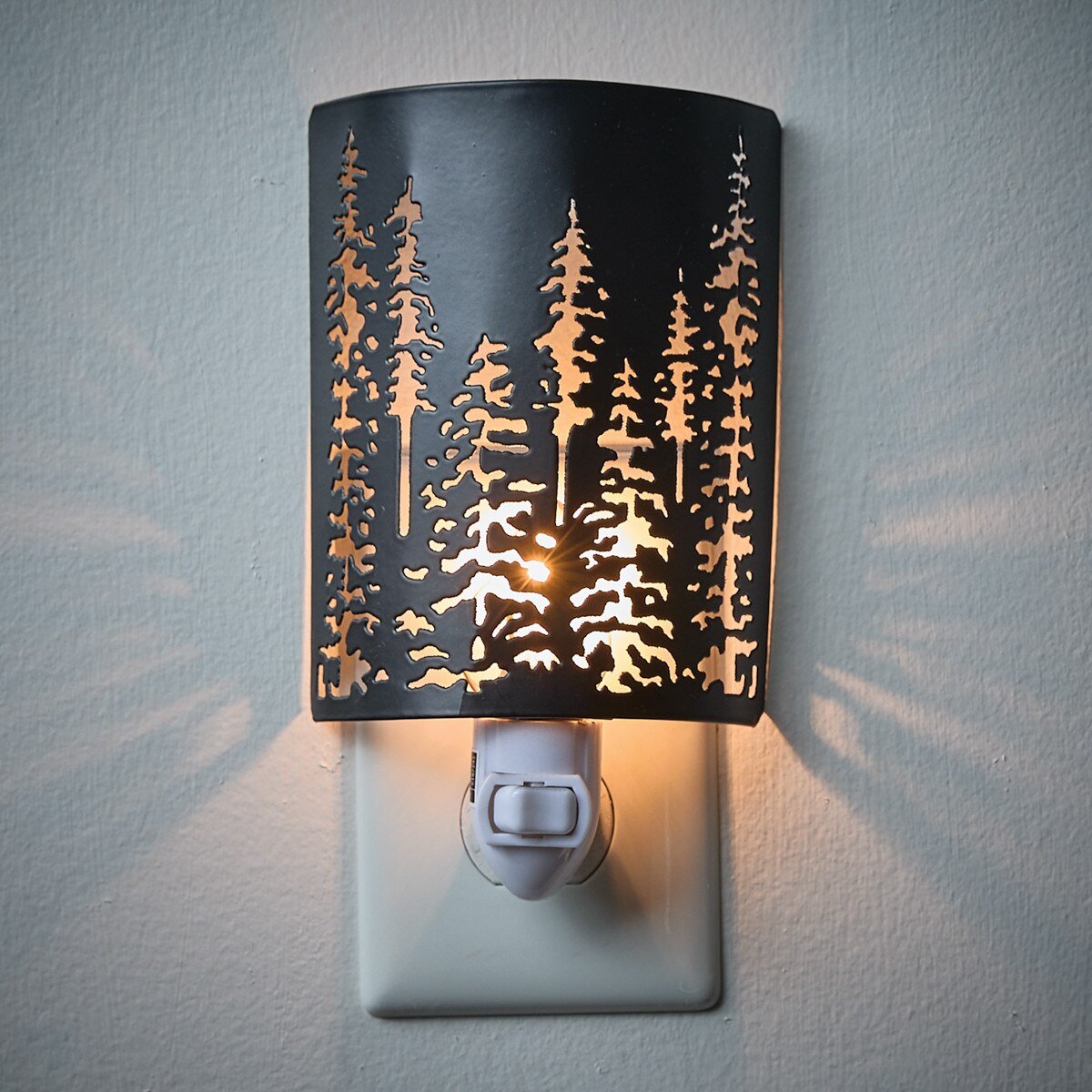 Fir Trees Night Light - Ozark Cabin Décor, LLC