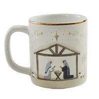 Away In A Manger Christmas Mug - Set of 4 - Ozark Cabin Décor, LLC