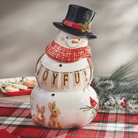 Flurry Friends Snowman Cookie Jar - Ozark Cabin Décor, LLC