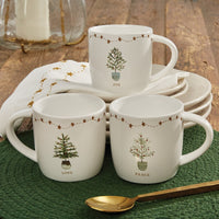 Rustic Christmas Joy Mug - Set of 8 - Ozark Cabin Décor, LLC