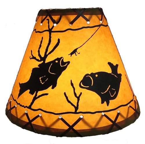 Fish Lamp Shade - 12" - Ozark Cabin Décor, LLC