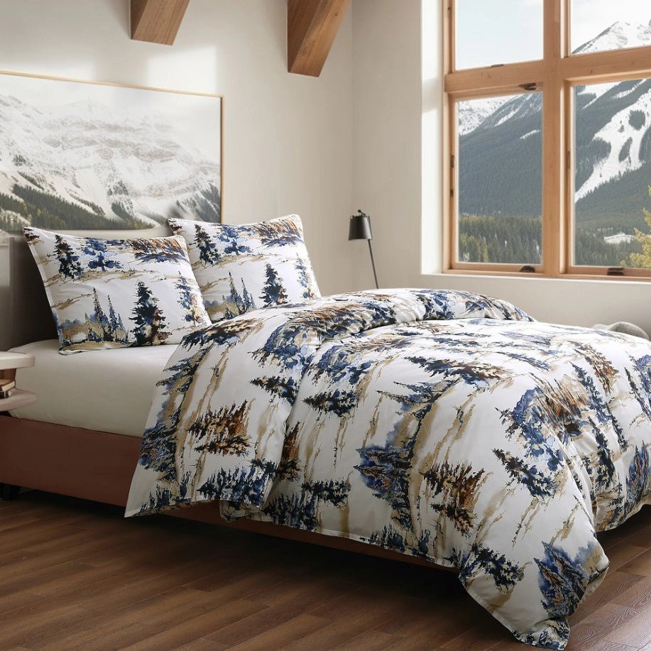 Acadia Reversible Bedding Set - Super King - Ozark Cabin Décor, LLC