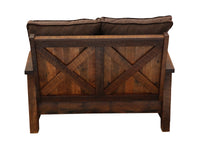 Barnwood Framed Loveseat - w/Upgrade Fabric - Ozark Cabin Décor, LLC