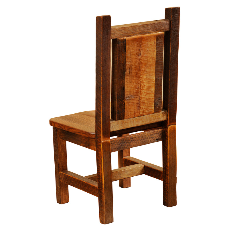 Barnwood Artisan Side Chair w/Antique Oak Seat