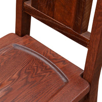 Barnwood Artisan Side Chair w/Antique Oak Seat - Ozark Cabin Décor, LLC