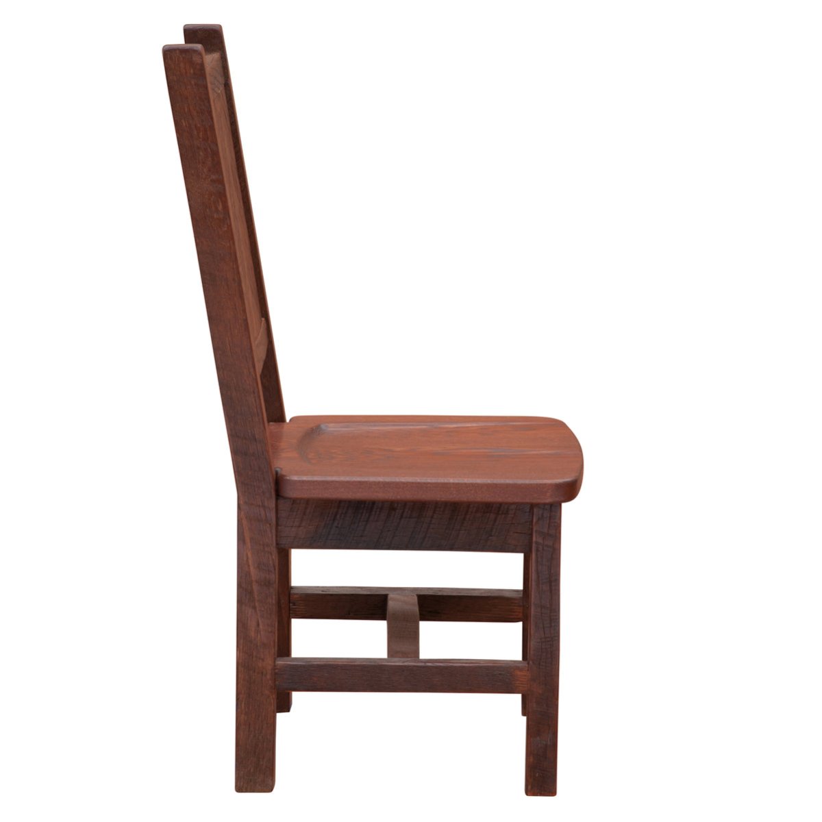 Barnwood Artisan Side Chair w/Antique Oak Seat - Ozark Cabin Décor, LLC