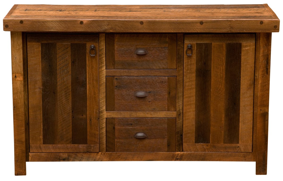 Barnwood Sideboard w/Artisan Top - Ozark Cabin Décor, LLC