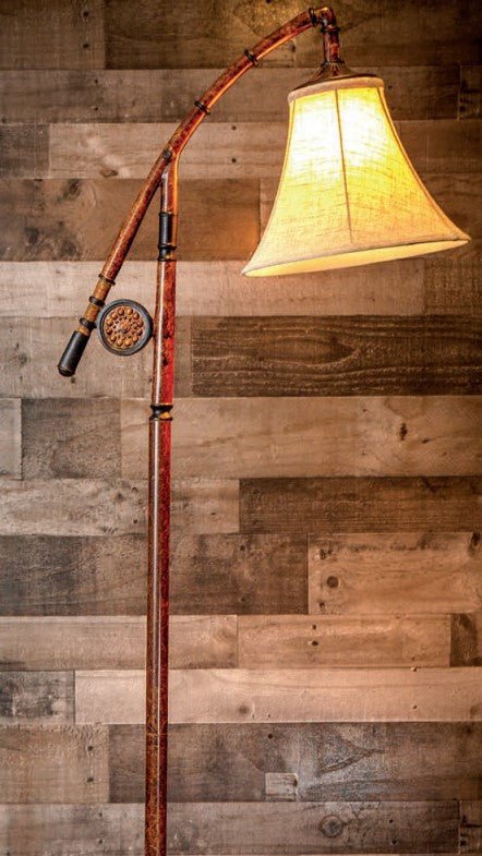 Rod and Reel 64"H Floor Lamp - Ozark Cabin Décor, LLC