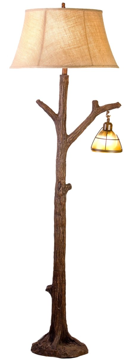 Tree Floor Lamp w/Night Light - Ozark Cabin Décor, LLC