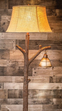 Tree Floor Lamp w/Night Light - Ozark Cabin Décor, LLC