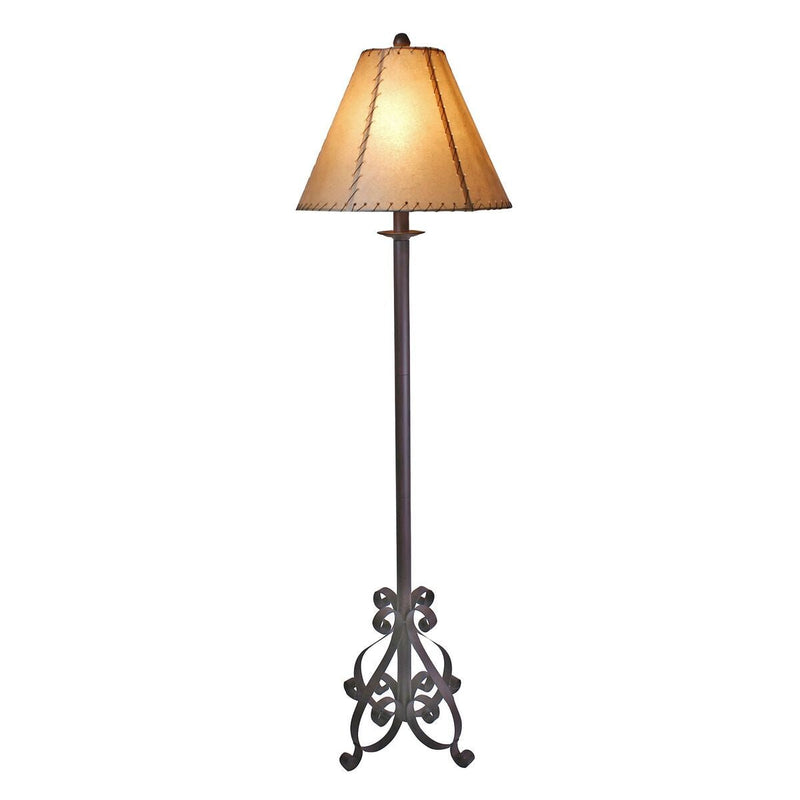 Rusted Iron Floor Lamp - Ozark Cabin Décor, LLC