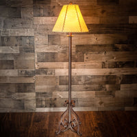 Rusted Iron Floor Lamp - Ozark Cabin Décor, LLC