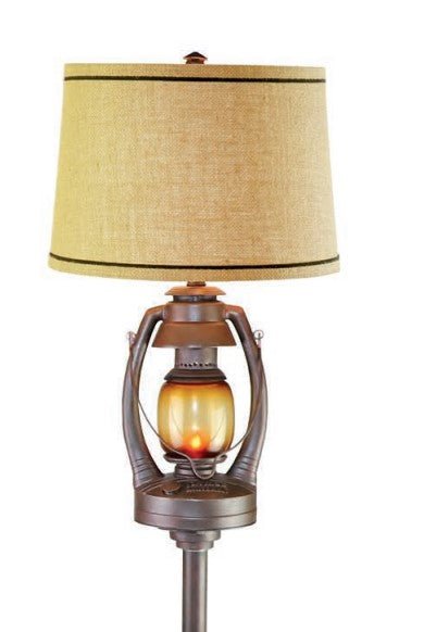 Vintage Lantern Floor Lamp  - Ozark Cabin Décor, LLC