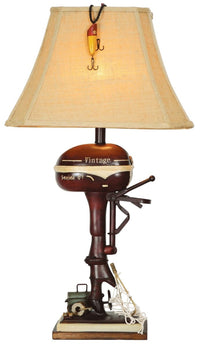 Vintage Boat Motor Table Lamp - Ozark Cabin Décor, LLC