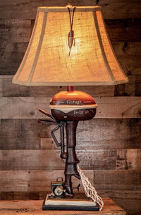 Vintage Boat Motor Table Lamp - Ozark Cabin Décor, LLC