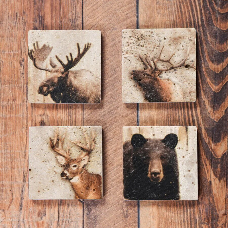 Clearwater Pines Mug & Lodge Animals Coaster Set - Ozark Cabin Décor, LLC