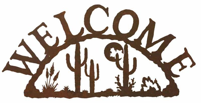 Desert Moon Welcome Sign - Ozark Cabin Décor, LLC