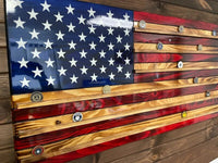 Challenge Coin Wooden American Flag Display - Ozark Cabin Décor, LLC