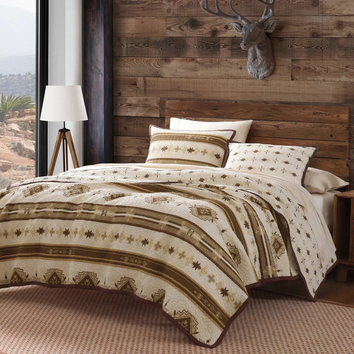 Dakota Reversible Quilt Set - Twin - Ozark Cabin Décor, LLC