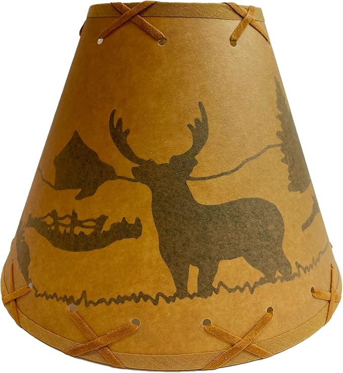 Deer Clip - On Lamp Shade - 9" - Ozark Cabin Décor, LLC