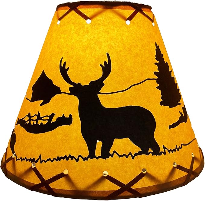 Deer Clip - On Lamp Shade - 9" - Ozark Cabin Décor, LLC