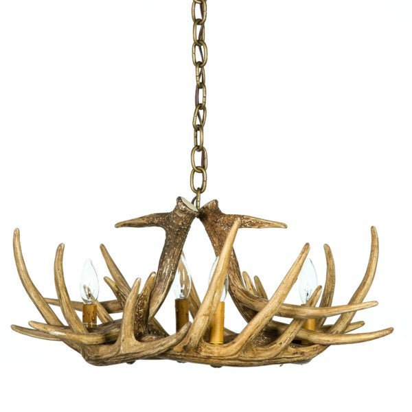 Whitetail Deer 6 Antler Chandelier - Ozark Cabin Décor, LLC