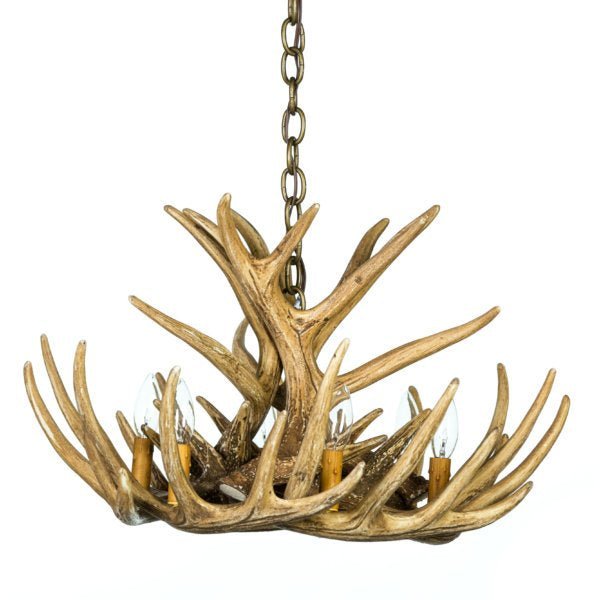 Whitetail Deer 9 Antler Cascade Chandelier - Ozark Cabin Décor, LLC