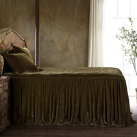 Stella Faux Silk Velvet Bedspread Set - King - Ozark Cabin Décor, LLC