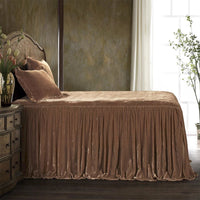 Stella Faux Silk Velvet Bedspread Set - King - Ozark Cabin Décor, LLC