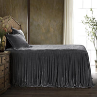 Stella Faux Silk Velvet Bedspread Set - King - Ozark Cabin Décor, LLC