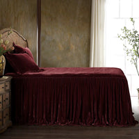 Stella Faux Silk Velvet Bedspread Set - King - Ozark Cabin Décor, LLC