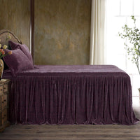 Stella Faux Silk Velvet Bedspread Set - King - Ozark Cabin Décor, LLC