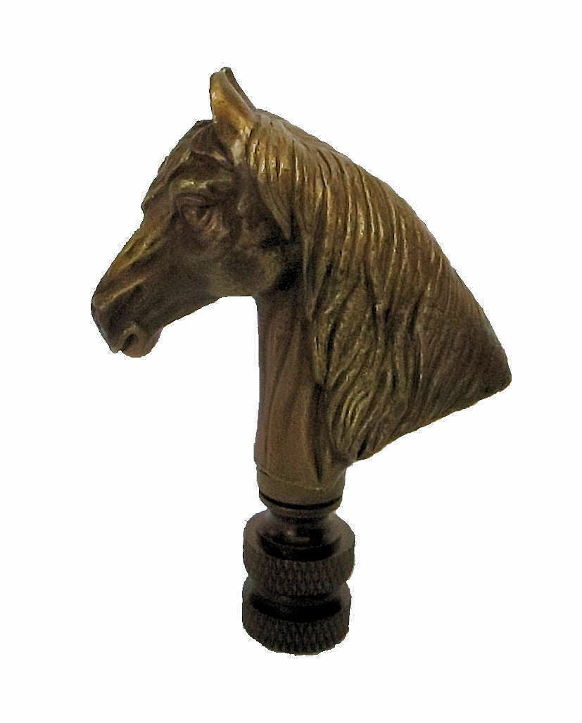 Horse Lamp Shade Finial - Ozark Cabin Décor, LLC