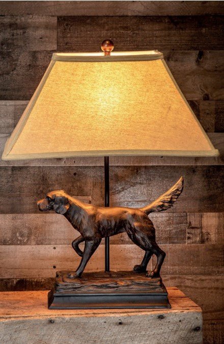 Hunting Dog Table Lamp - Ozark Cabin Décor, LLC