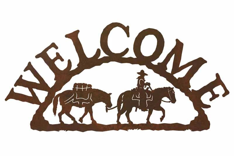 Pack Horse Welcome Sign - Ozark Cabin Décor, LLC