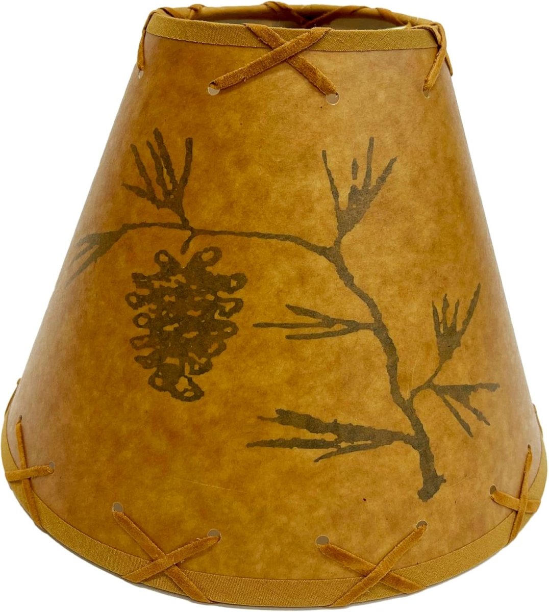 Pinecone Clip - On Lamp Shade - 9 inch - Ozark Cabin Décor, LLC