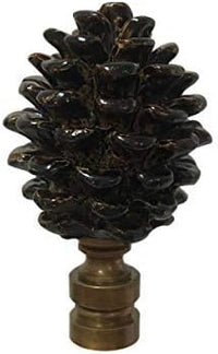 Pinecone Lamp Shade Finial - Ozark Cabin Décor, LLC