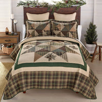 Pine Star 3Pc Quilt Set - King - Ozark Cabin Décor, LLC