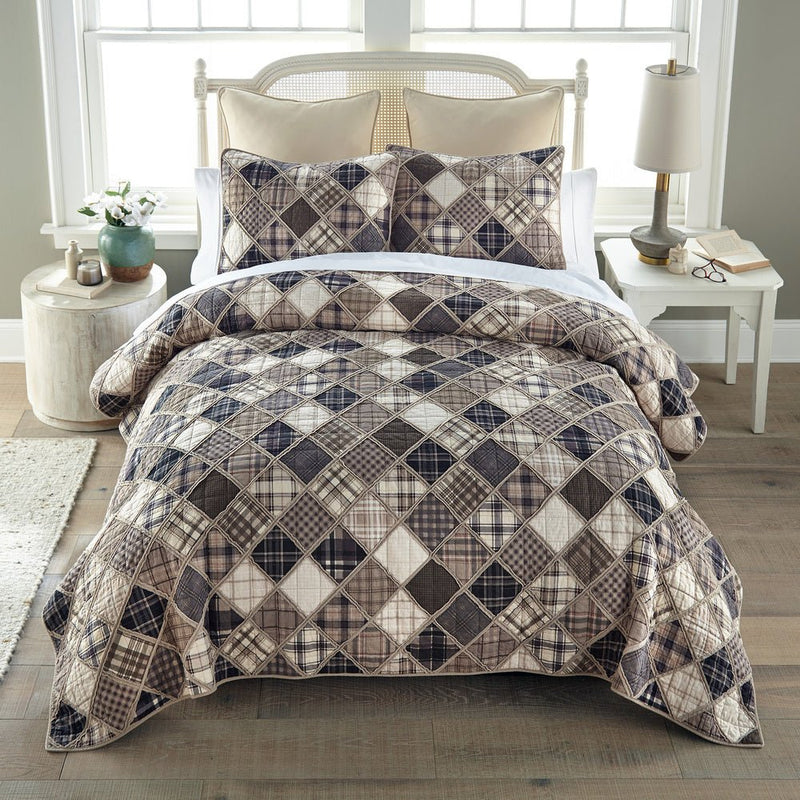 Driftwood Cotton 3 - Pc Quilt Set - King - Ozark Cabin Décor, LLC