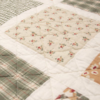 Peach Rose 3 Cotton - Pieced Quilt Set - King - Ozark Cabin Décor, LLC