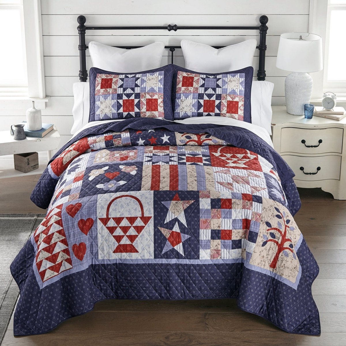 County Fair Quilt Set - King - Ozark Cabin Décor, LLC