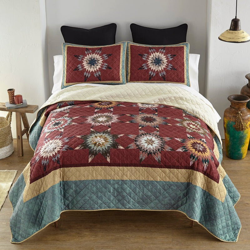 Southern Star 3 - Pc Quilt Set - King - Ozark Cabin Décor, LLC