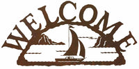 Sail Boat Welcome Sign - Ozark Cabin Décor, LLC