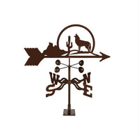 Coyote with Cactus Weathervane - Ozark Cabin Décor, LLC