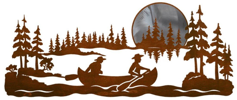 Canoers 42" Wall Art - Burnished - Ozark Cabin Décor, LLC