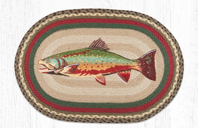 Trout Oval Braided Rug - Ozark Cabin Décor, LLC