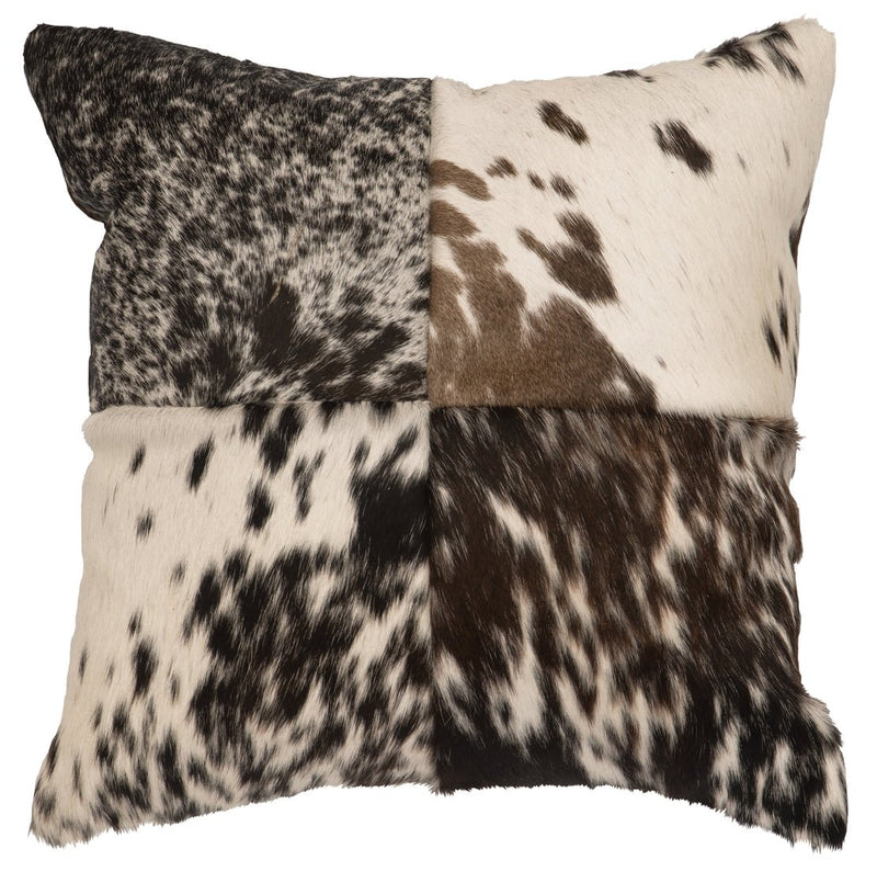 Dark Brown Speckled Leather Pillow - Ozark Cabin Décor, LLC