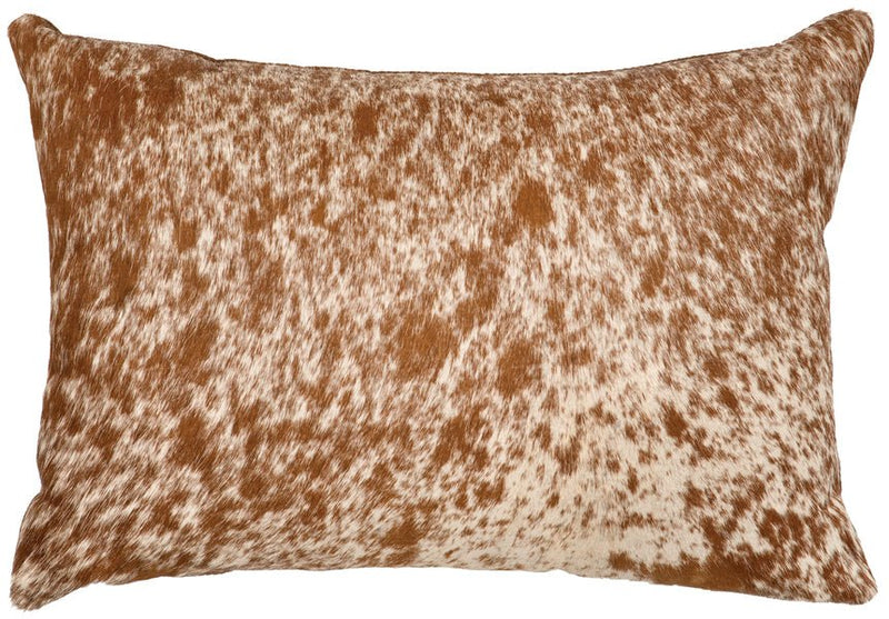 Speckled Light Brown Leather Pillow (12"x18") - Ozark Cabin Décor, LLC
