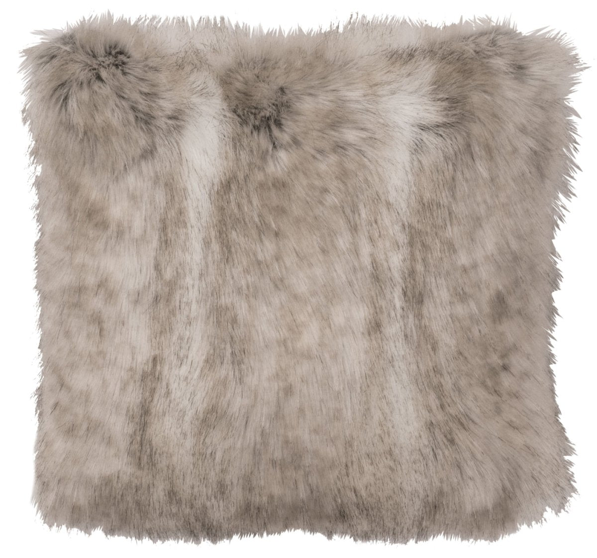 Canadian Stone Fox Faux Fur Square Pillow - Ozark Cabin Décor, LLC