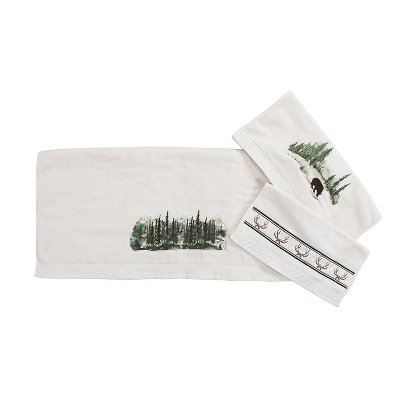 NEW 2 PINE CONE Hand Towels. Lodge Towels, Northwoods Cabin Decor, Bathroom Kitchen  Towels -  Israel